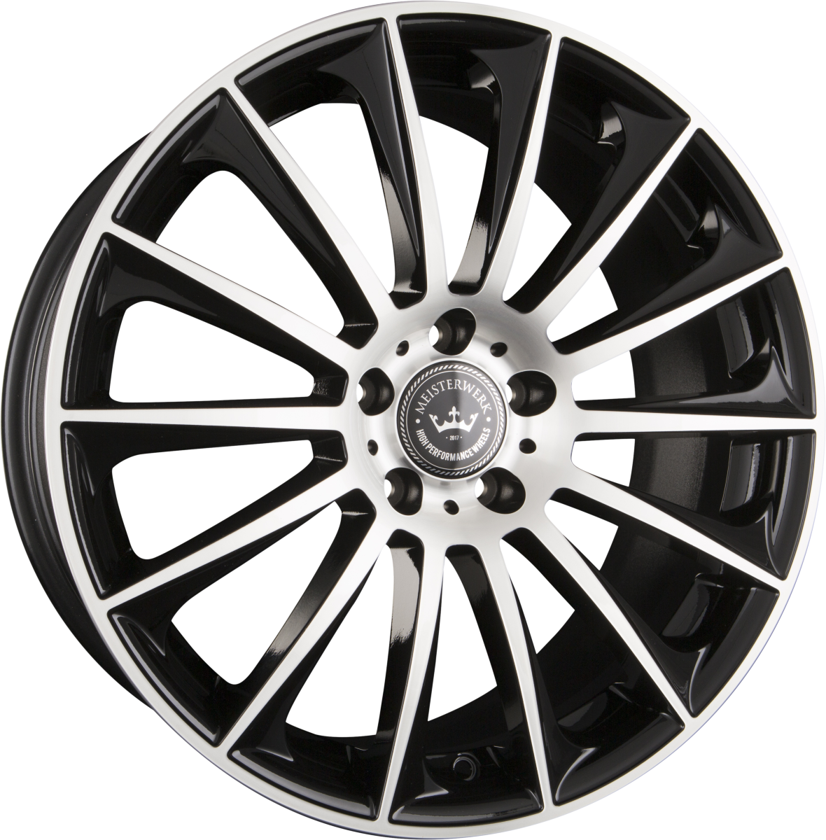Meisterwerk MW16 Black Polished Alufelge 8.5x19 Zoll ET32 LK 5x112 ML66.6 – Bild 2