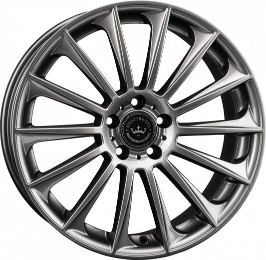 Meisterwerk MW16 Grey Glossy Alufelge 7.5x17 Zoll ET35 LK 5x112 ML66.6