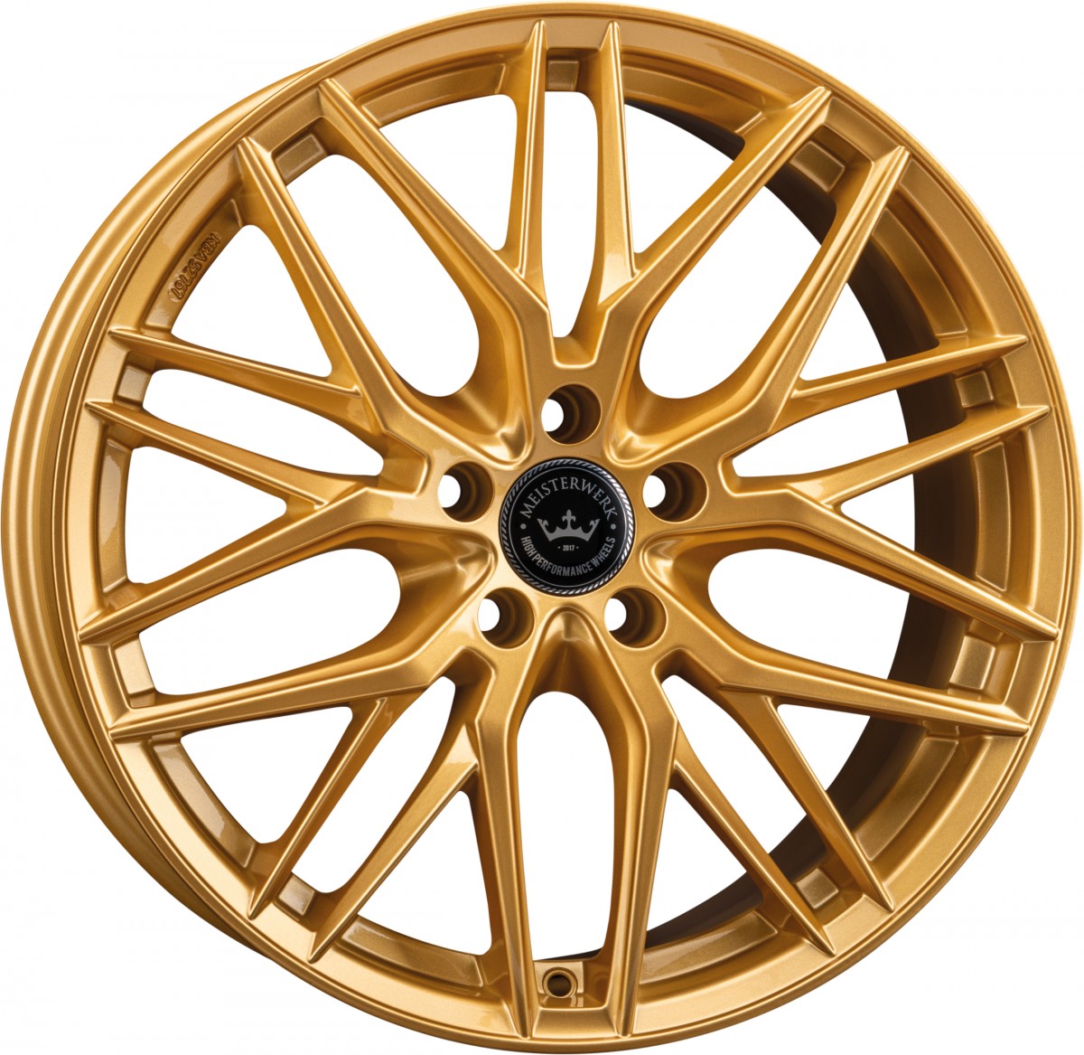 Meisterwerk MW14 Gold Alufelge 8.5x19 Zoll ET45 LK 5x112 ML66.6