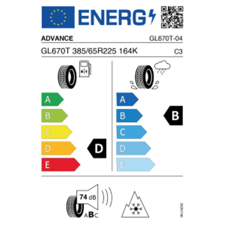 Advance GL670T 385/65 R22.5 164K – Bild 2