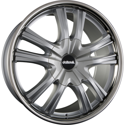 DELTA 4x4 Lander12 shiny silver Alufelge 9x22 Zoll ET20 LK 5x112 ML66.6 – Bild 3