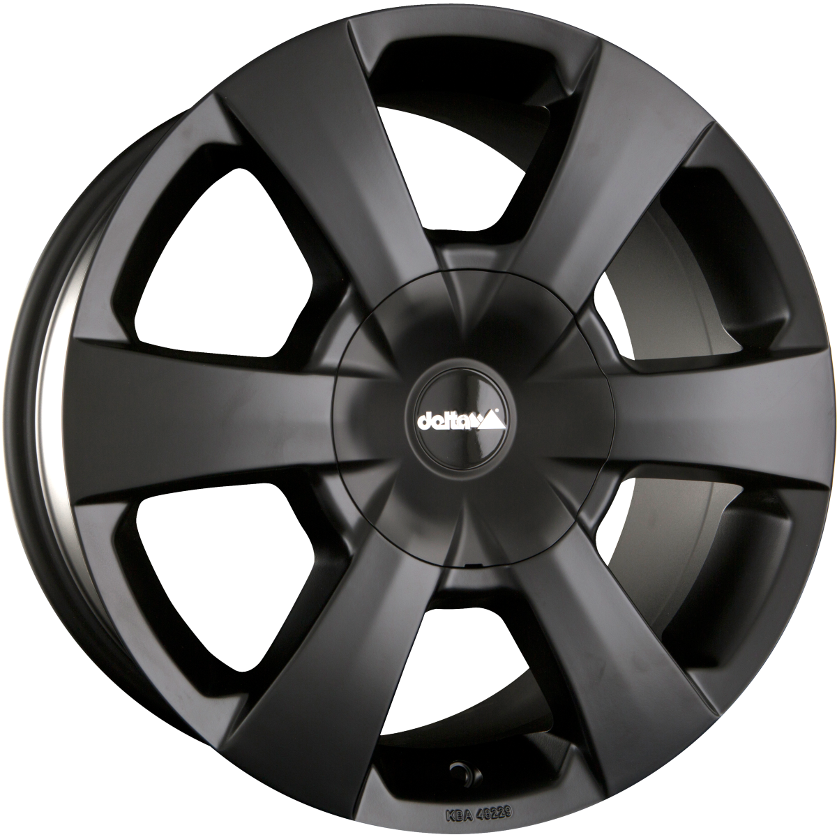 DELTA 4x4 WP Black Matt Alufelge 8x17 Zoll ET30 LK 5x120 ML72.6 – Bild 2