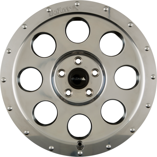 DELTA 4x4 Klassik B Alu Poliert ohne Klarlack Alufelge 9x18 Zoll ET0 LK 5x165.1 ML115.1