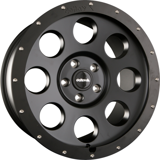 DELTA 4x4 Klassik B Black - Schwarz Matt Alufelge 9x18 Zoll ET0 LK 5x165.1 ML115.1 – Bild 2