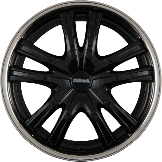 DELTA 4x4 Lander 12 Shiny Black mit Edelstahl-Felgenhorn 9x20 Zoll ET57.5 LK 5x130 ML78.1