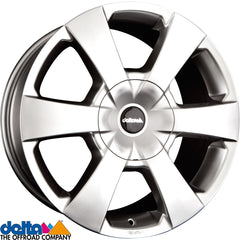 Delta 4X4 WP silver Alufelge 8.5x18 Zoll ET10 LK 6x139.7 ML67.1