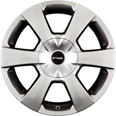 DELTA 4x4 WP Shiny Silver Alufelge 7.5x16 Zoll ET40 LK 5x114.3 ML66.1