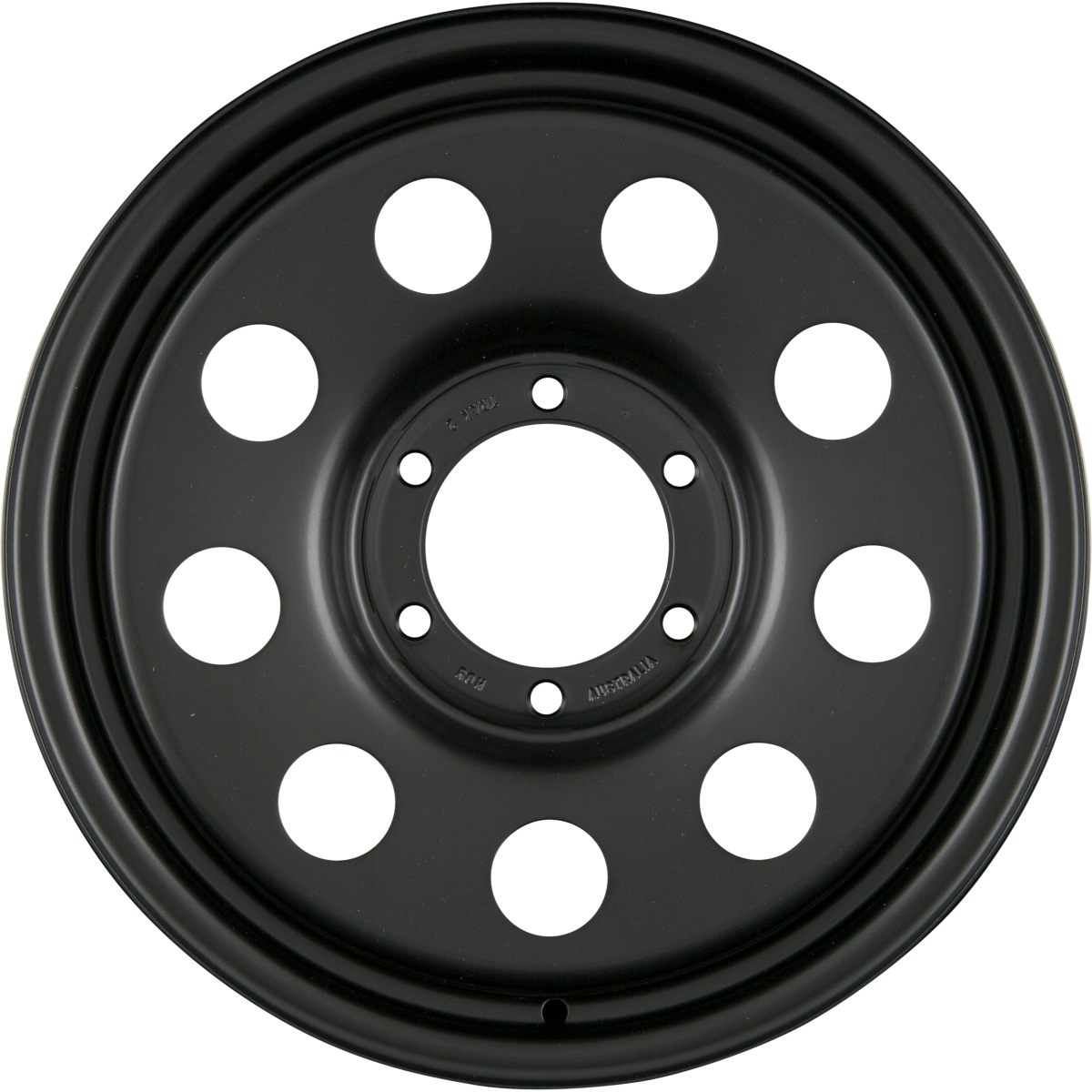 DELTA 4x4 TRAK2 Schwarz Matt - Offroad Stahlfelge 6x15 Zoll ET0 LK 5x139.7 ML110.1