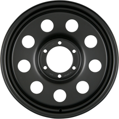 DELTA 4x4 TRAK2 Schwarz Matt - Offroad Stahlfelge 6x15 Zoll ET0 LK 5x139.7 ML110.1