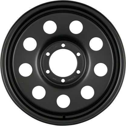 DELTA 4x4 TRAK2 Schwarz Matt - Offroad Stahlfelge 6x15 Zoll ET0 LK 5x139.7 ML110.1