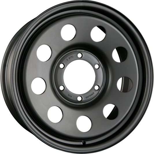 DELTA 4x4 TRAK2 Schwarz Matt - Offroad Stahlfelge 6x15 Zoll ET0 LK 5x139.7 ML110.1 – Bild 2