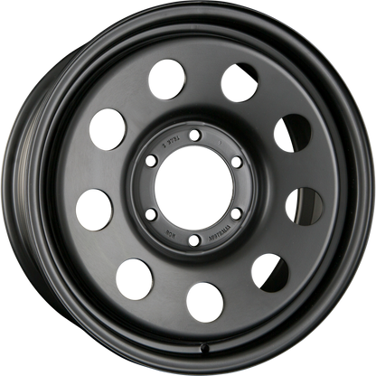 DELTA 4x4 TRAK2 Schwarz Matt - Offroad Stahlfelge 6x15 Zoll ET0 LK 5x139.7 ML110.1 – Bild 2