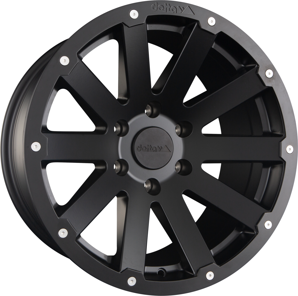 DELTA 4x4 Hanma Schwarz Matt Alufelge 9x18 Zoll ET15 LK 5x127 ML71.6 – Bild 2