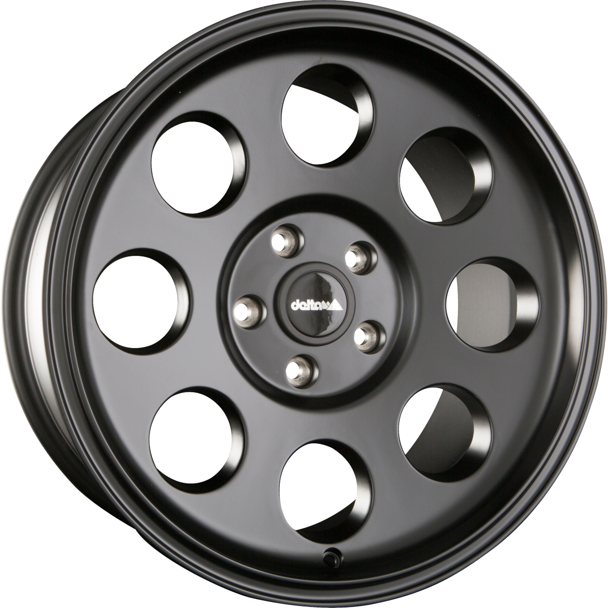 DELTA 4x4 Klassik Black Matt Alufelge 8.5x18 Zoll ET35 LK 5x127 ML71.6 – Bild 2