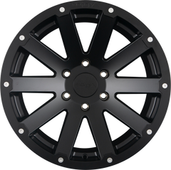 DELTA 4x4 Hanma Schwarz Matt Alufelge 9x18 Zoll ET-15 LK 5x130 ML84.1