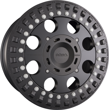 DELTA 4x4 Force 20 Beadlock Matt Schwarz Alufelge 9x20 Zoll ET30 LK 5x130 ML84.1 – Bild 2