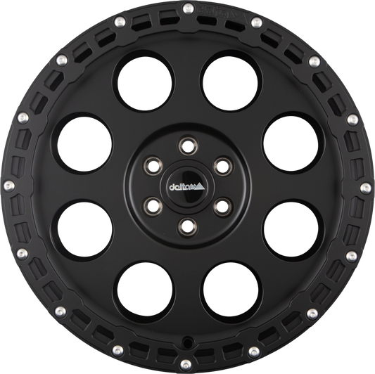 DELTA 4x4 Klassik B RUGGED Schwarz Matt Alufelge 9x18 Zoll ET25 LK 6x139.7 ML93.1