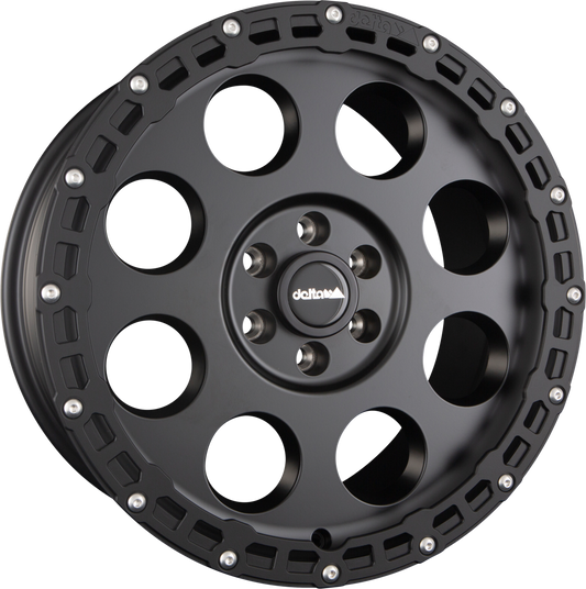 DELTA 4x4 Klassik B RUGGED Schwarz Matt Alufelge 9x18 Zoll ET25 LK 6x139.7 ML93.1 – Bild 2