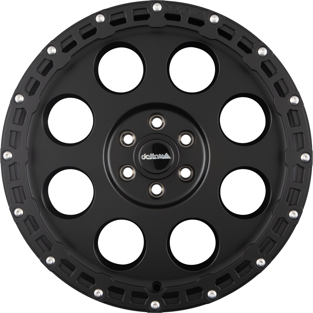 DELTA 4x4 Klassik B RUGGED Schwarz Matt Alufelge 9x18 Zoll ET20 LK 6x139.7 ML100.1