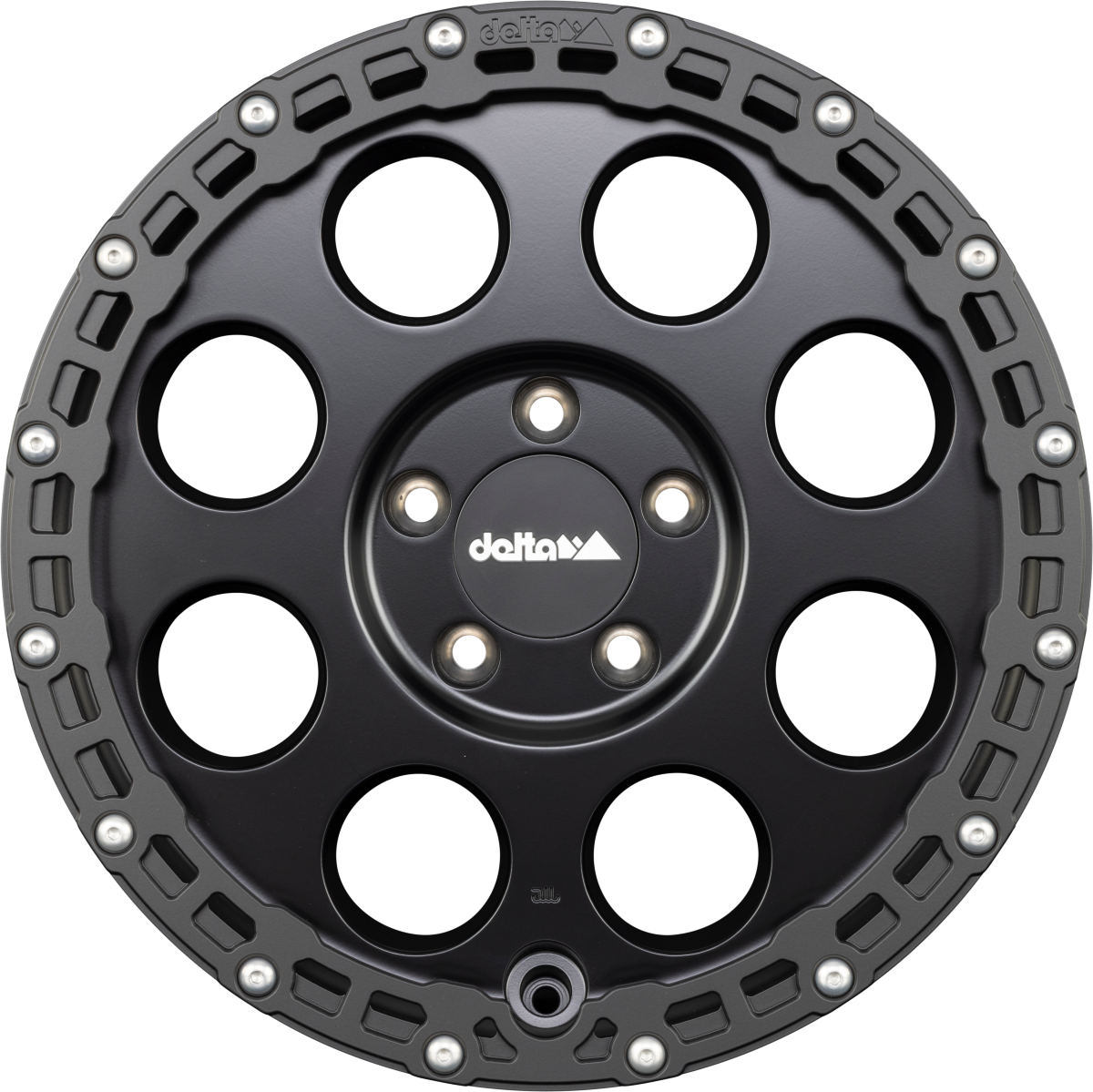 DELTA 4x4 Klassik B RUGGED Schwarz Matt Alufelge 8.5x18 Zoll ET40 LK 5x108 ML65.1