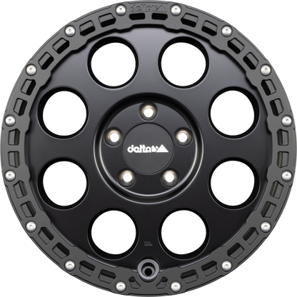 DELTA 4x4 Klassik B RUGGED Schwarz Matt Alufelge 8.5x18 Zoll ET40 LK 5x108 ML65.1