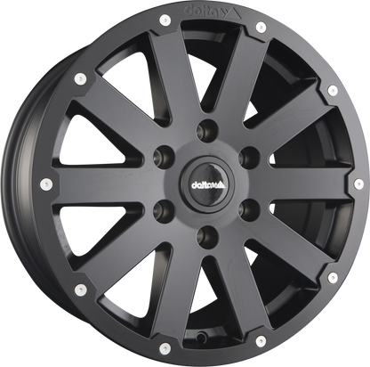 DELTA 4x4 Hanma Schwarz Matt Alufelge 8.5x17 Zoll ET60 LK 5x118 ML71.1 – Bild 2