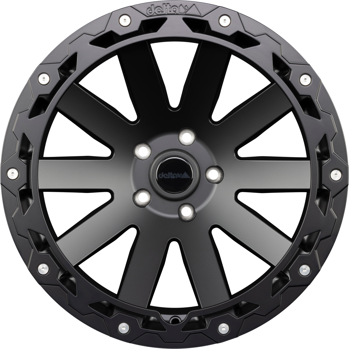 DELTA 4x4 Hanma RUGGED Schwarz Matt Alufelge 8.5x18 Zoll ET40 LK 5x120 ML65.1