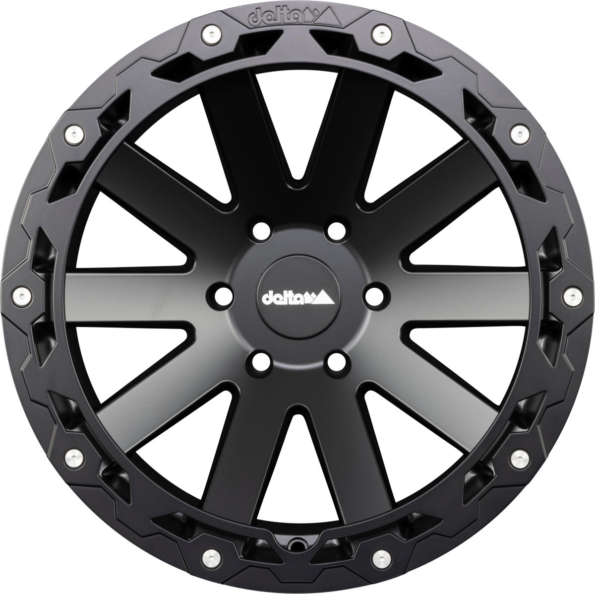 DELTA 4x4 Hanma RUGGED Schwarz Matt Alufelge 8.5x18 Zoll ET45 LK 6x130 ML84.1