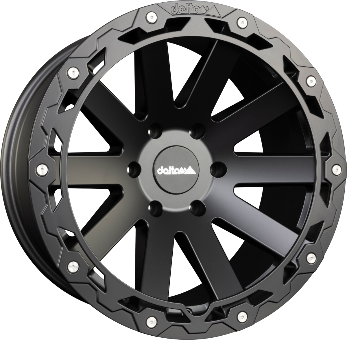 DELTA 4x4 Hanma RUGGED Schwarz Matt Alufelge 8.5x18 Zoll ET45 LK 6x130 ML84.1 – Bild 2