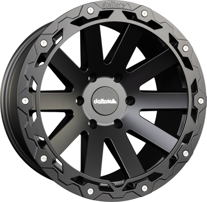 DELTA 4x4 Hanma RUGGED Schwarz Matt Alufelge 9x18 Zoll ET5 LK 6x139.7 ML93.1 – Bild 2