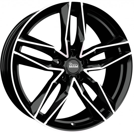 MAM RS3 black front polish Alufelge 8x18 Zoll ET30 LK 5x112 ML66.6
