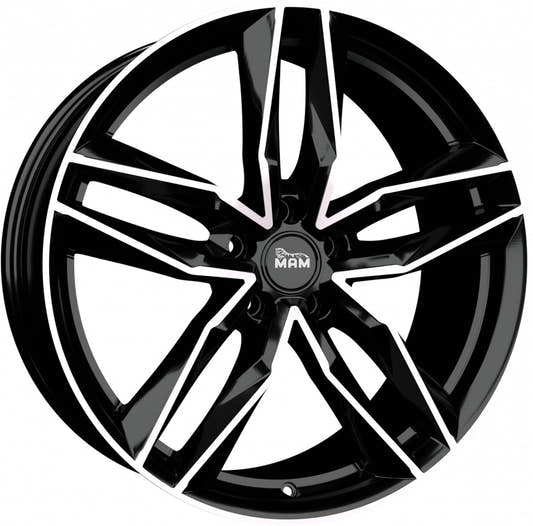 MAM RS3 black front polish Alufelge 8.5x20 Zoll ET30 LK 5x112 ML66.6