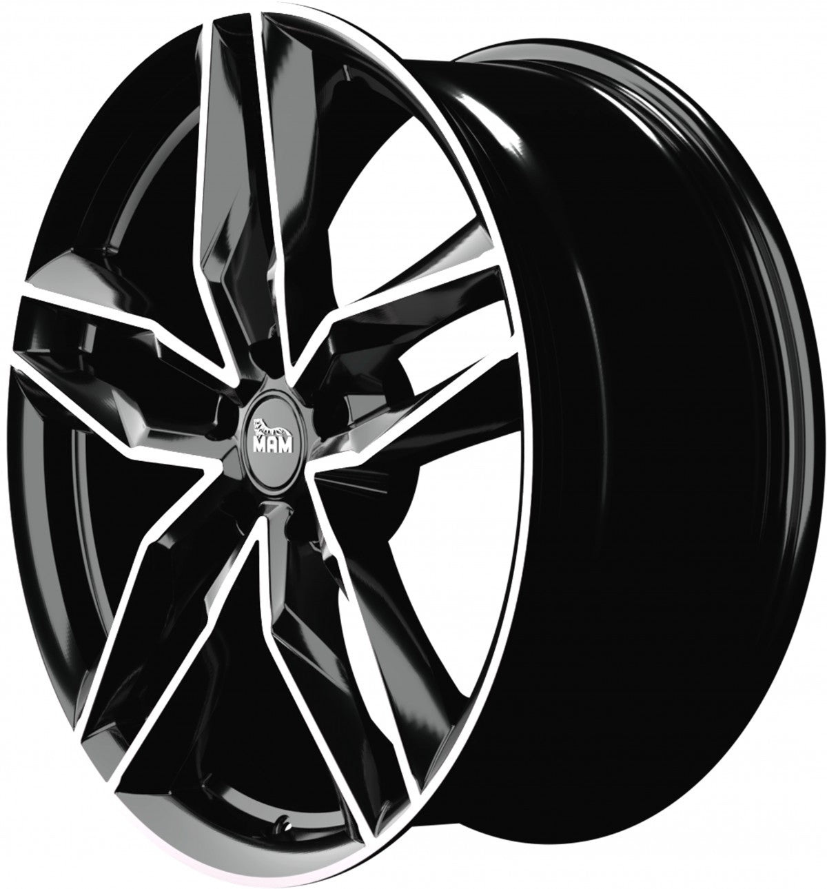 MAM RS3 black front polish Alufelge 8.5x20 Zoll ET30 LK 5x112 ML66.6 – Bild 7