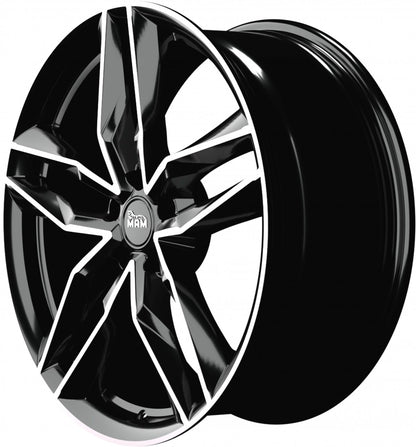 MAM RS3 black front polish Alufelge 8.5x20 Zoll ET30 LK 5x112 ML66.6 – Bild 7