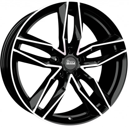 MAM RS3 black front polish Alufelge 8.5x20 Zoll ET45 LK 5x112 ML66.6