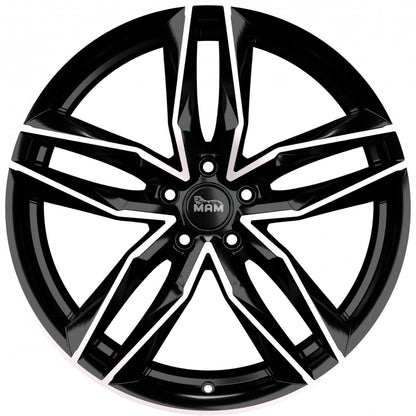 MAM RS3 black front polish Alufelge 8.5x20 Zoll ET45 LK 5x112 ML66.6 – Bild 2