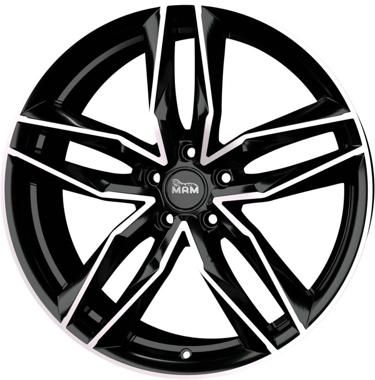 MAM RS3 black front polish Alufelge 8.5x20 Zoll ET45 LK 5x112 ML66.6 – Bild 5