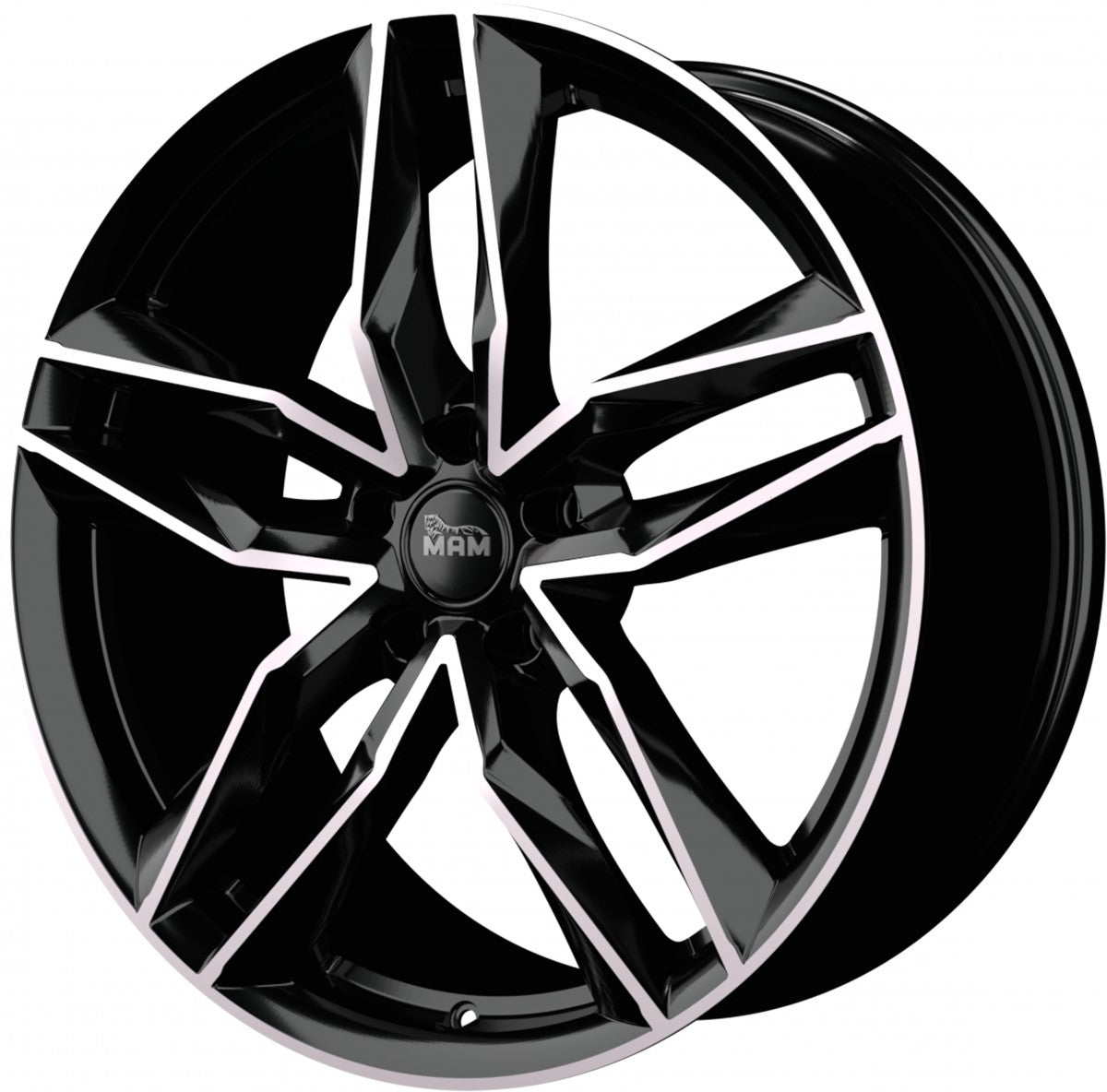 MAM RS3 black front polish Alufelge 8.5x20 Zoll ET45 LK 5x112 ML66.6 – Bild 6
