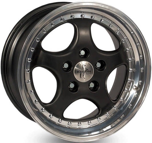 Keskin KT2 Cup black polish Alufelge 8.5x18 Zoll ET52 LK 5x130 ML71.6