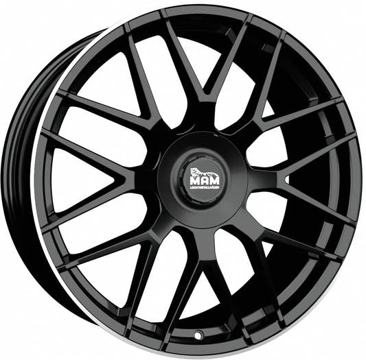 MAM GT1 black lip polish Alufelge 8x18 Zoll ET45 LK 5x100 ML66.6