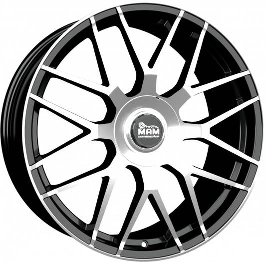 MAM GT1 black front polish Alufelge 8.5x19 Zoll ET30 LK 5x100 ML66.6