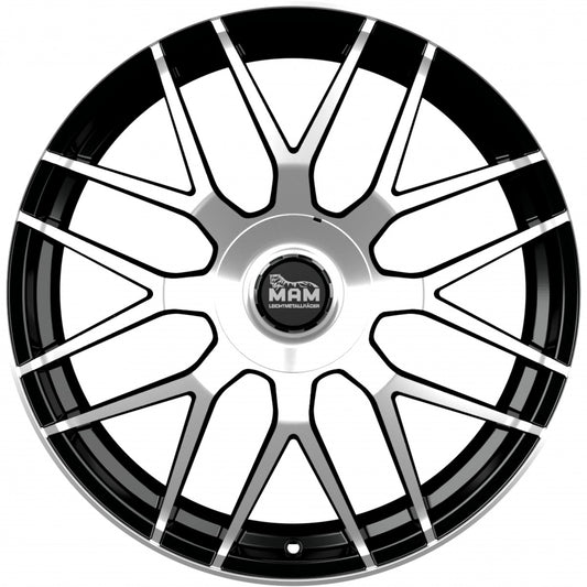 MAM GT1 black front polish Alufelge 8.5x20 Zoll ET30 LK 5x112 ML66.6 – Bild 2