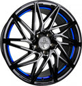 Keskin KT20 Future black painted blue inside Alufelge 8x18 Zoll ET45 LK 5x112 ML72.6