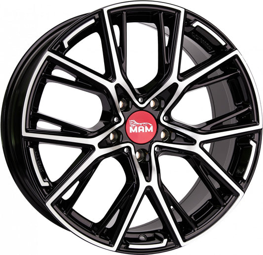 MAM B4 black front polish Alufelge 8.5x19 Zoll ET45 LK 5x112 ML72.6