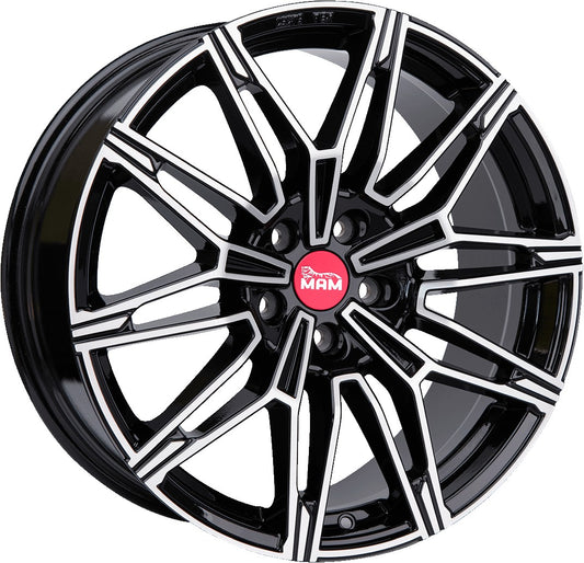 MAM B3 black front polish Alufelge 8.5x19 Zoll ET45 LK 5x112 ML66.65