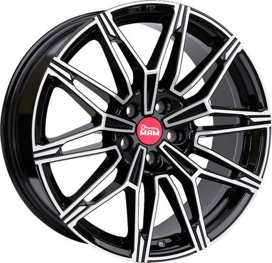 MAM B3 black front polish Alufelge 8.5x19 Zoll ET20 LK 5x120 ML72.6
