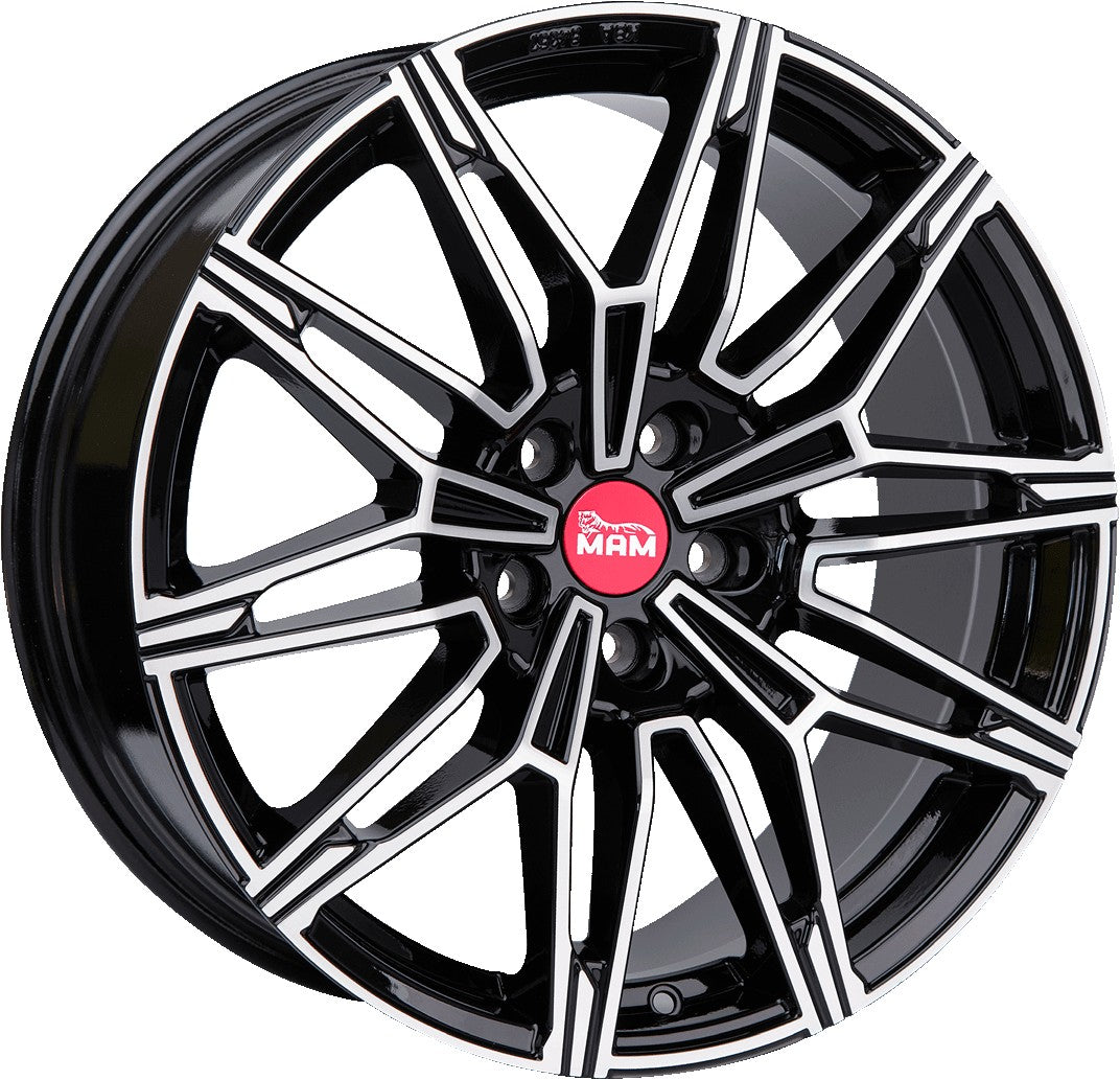 MAM B3 black front polish Alufelge 8.5x19 Zoll ET20 LK 5x120 ML72.6