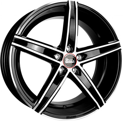MAM OX-18 black front polish Alufelge 8.5x19 Zoll ET35 LK 5x120 ML72.6