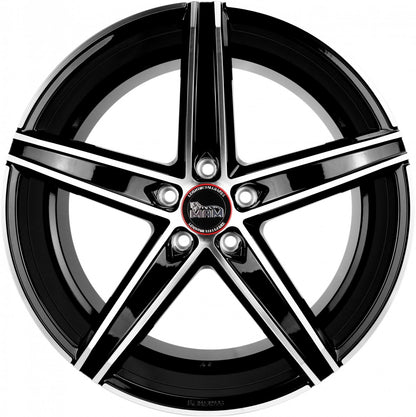 MAM OX-18 black front polish Alufelge 8.5x19 Zoll ET35 LK 5x120 ML72.6 – Bild 2