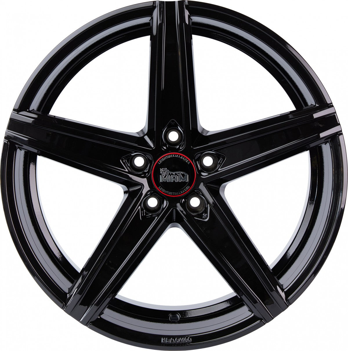 MAM OX-18 black painted Alufelge 8.5x19 Zoll ET45 LK 5x112 ML66.6 – Bild 2